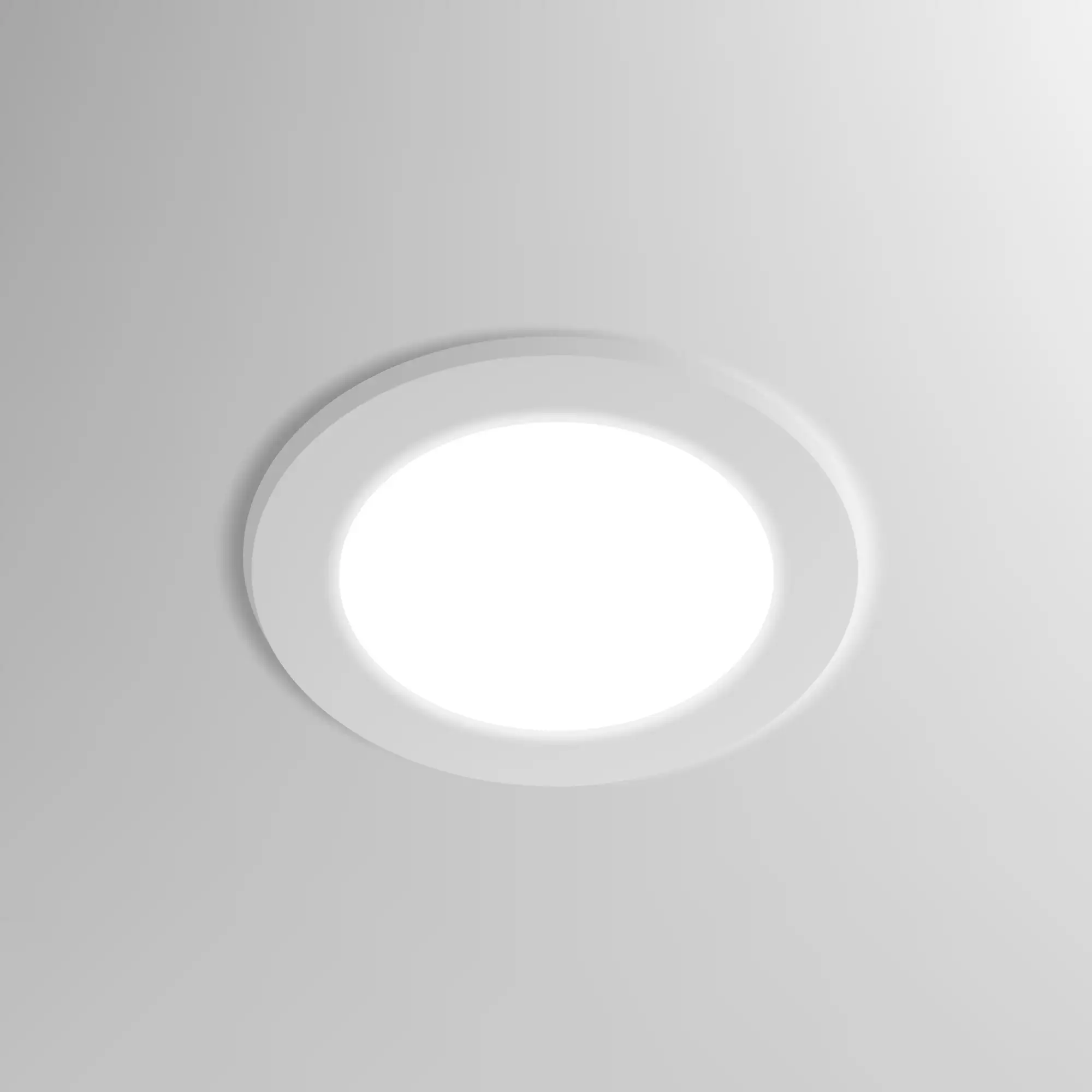 Modern LED ceiling light installation in a home in Cook & Will County, IL, showcasing sleek design and efficient lighting illuminating the room.