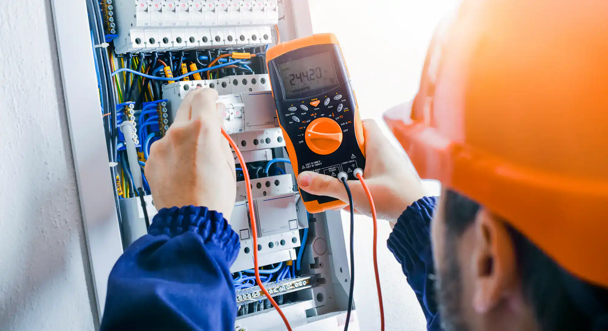 Professional electrical panel inspection by Jimco Electric in Chicago, IL, ensuring safe wiring, code compliance, and reliable performance for homes
